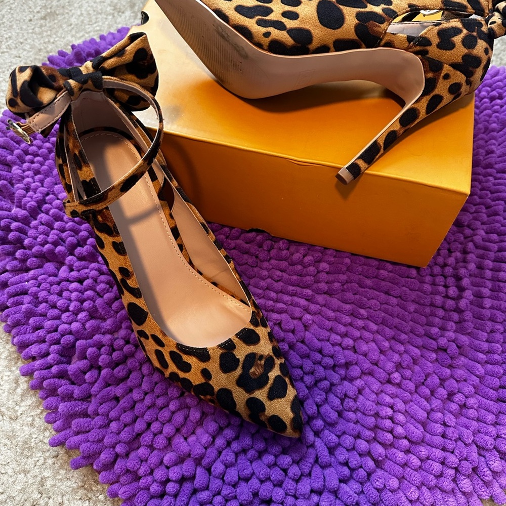 Leopard Print Stiletto Heels